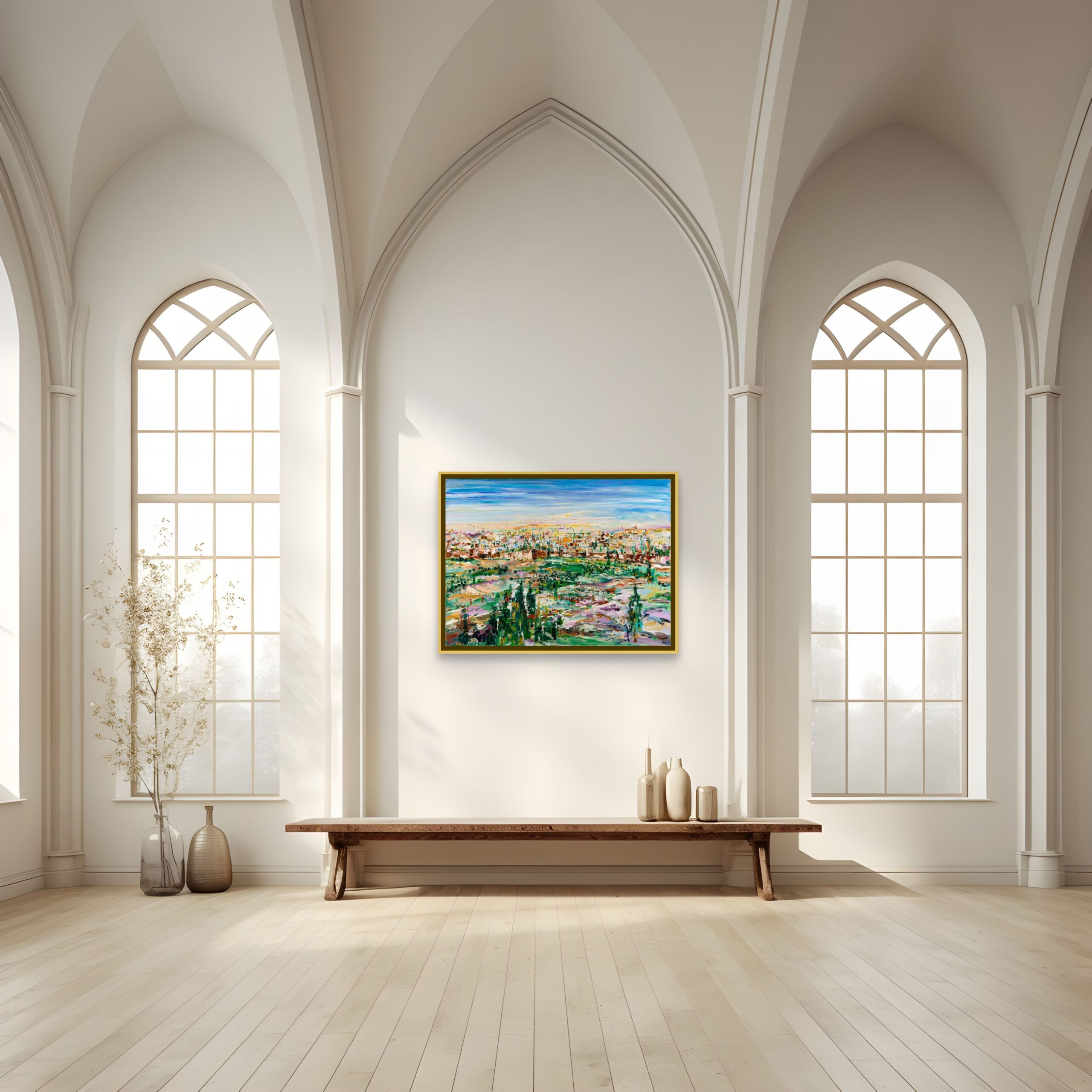 Binyamin Basteker, "Springtime in Jerusalem" - Image 3