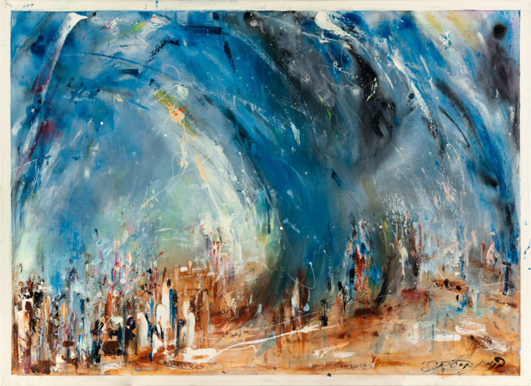 "Splitting of the sea"