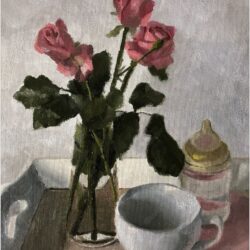 Chani Cohen Zada, Red Roses, mixed media