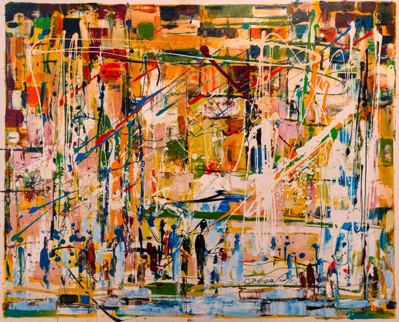 Binyamin Basteker, Jerusalem street scene