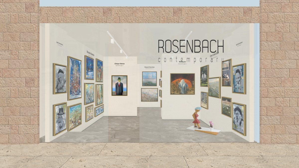 Entrance view of Gallery Showroom virtual exhibition